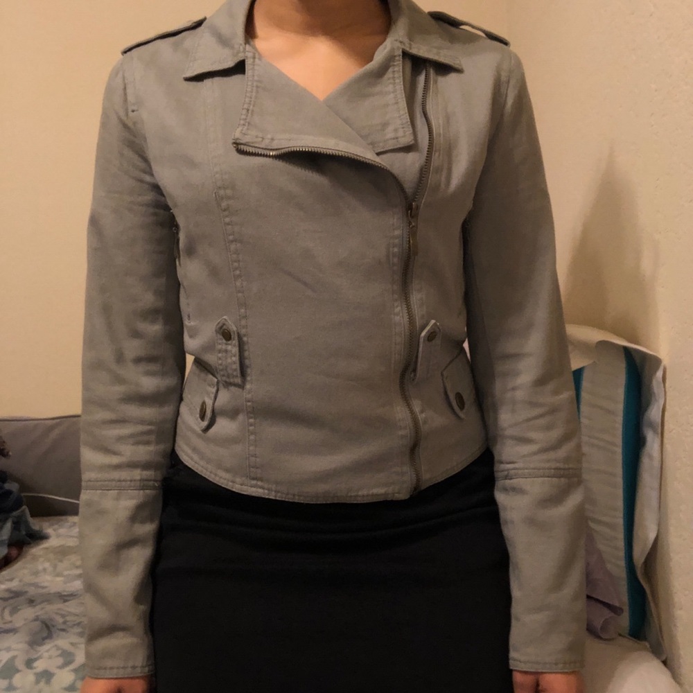 Green Moto Jacket